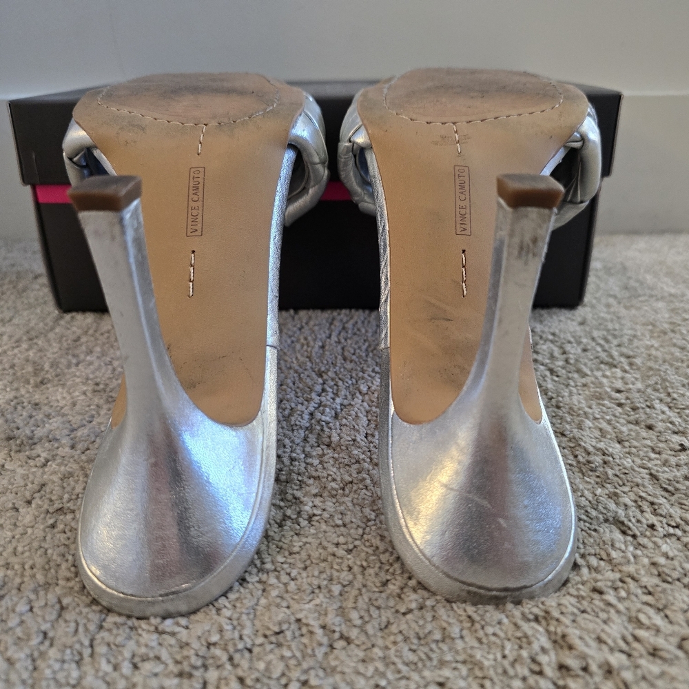Vince Camuto Brelanie Silver Mule, Women's 11 - Picture 7 of 13